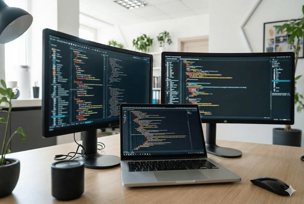 Front-end розробник за роботою